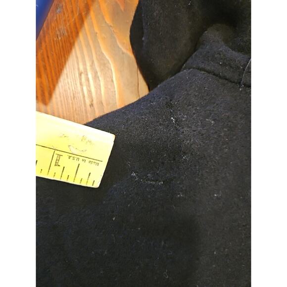 Michael Kors Wool Blend Pea Coat Jacket Black SZ 6 - Picture 7 of 7